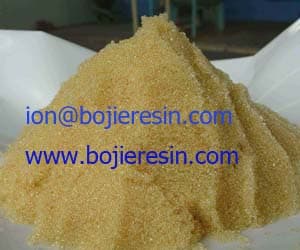 High quality weak acid cation ion exchange resin